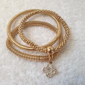 H&M mesh stretchy bracelets (set of 3 )